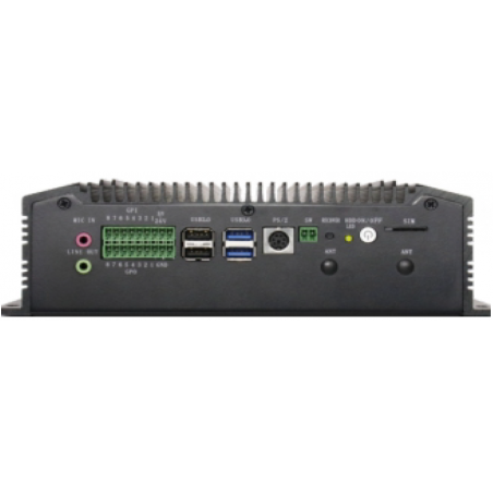 Industriell fläktlös inbyggd PCIntel® i7 CPU, 4x RS232/422/485, 4x LAN, 4x USB fläktlös 4xEthernet POE USB