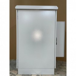 20U 19" outdoor rack cabinet, double wall, 600 x 600mm. 400mm deep. Thermostat controlled 450W cooler