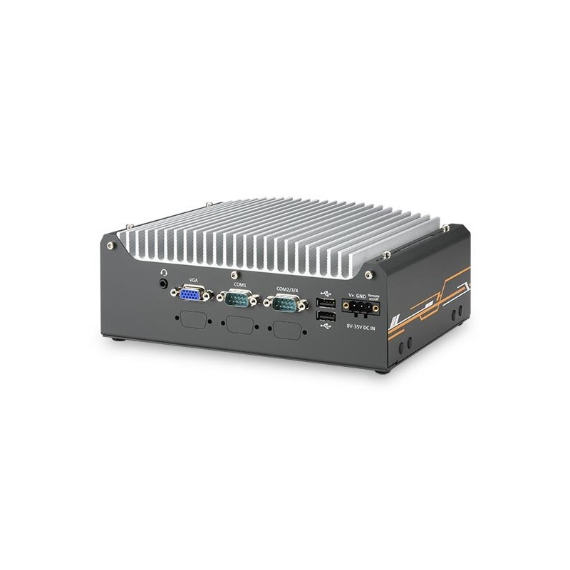 Fläktlös PC Gen 12/13 ethernet 2.5Gbe, TPM 2.0, MIL-STD-810H, MIL-STD-810H EMC CE/FCC klass A, EN 55032 och EN 55035
