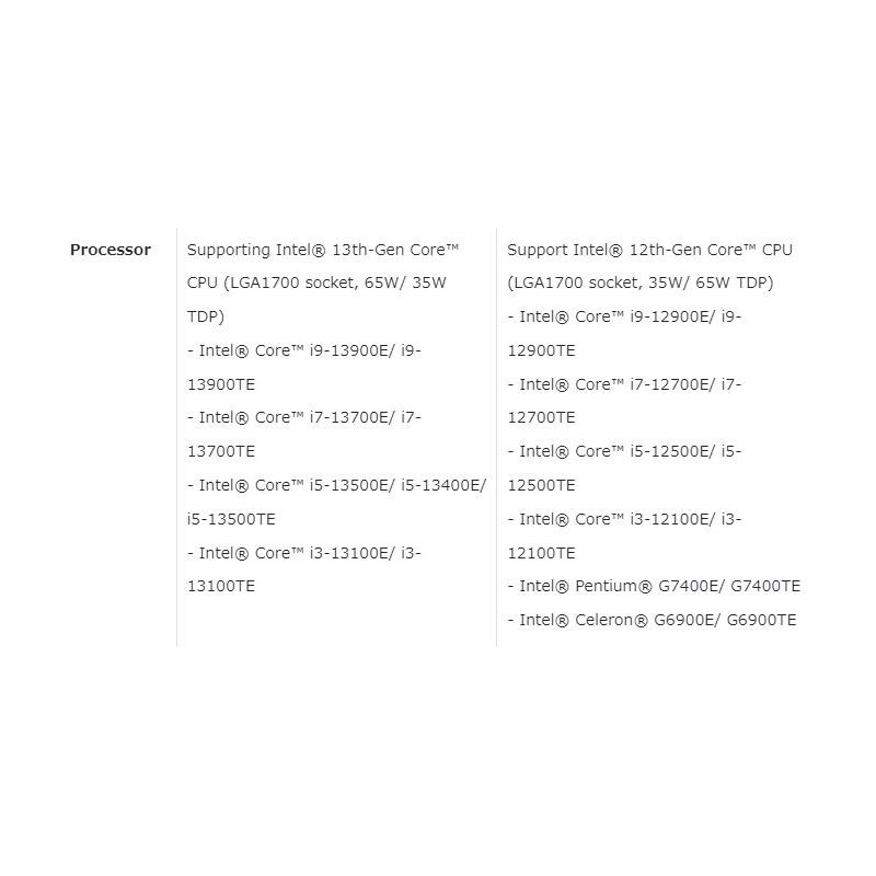 Fläktlös PC Gen 12/13 ethernet 2.5Gbe, TPM 2.0, MIL-STD-810H, MIL-STD-810H EMC CE/FCC klass A, EN 55032 och EN 55035