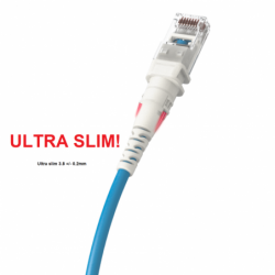 thin RJ45 CAT. 5,6a,6 network cables under 5mm, light tracking tracking of cable