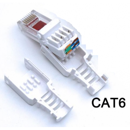 Verktygsfri Ethernet-kontakt RJ45 Cat 6