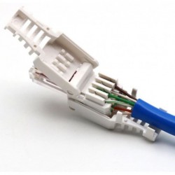 Tool-free Ethernet connector RJ45 Cat 6