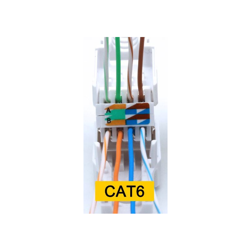 Verktygsfri Ethernet-kontakt RJ45 Cat 6