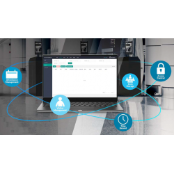 AI Face recognition terminal. Smart facial recognition, ID and temperature alarm access system.
