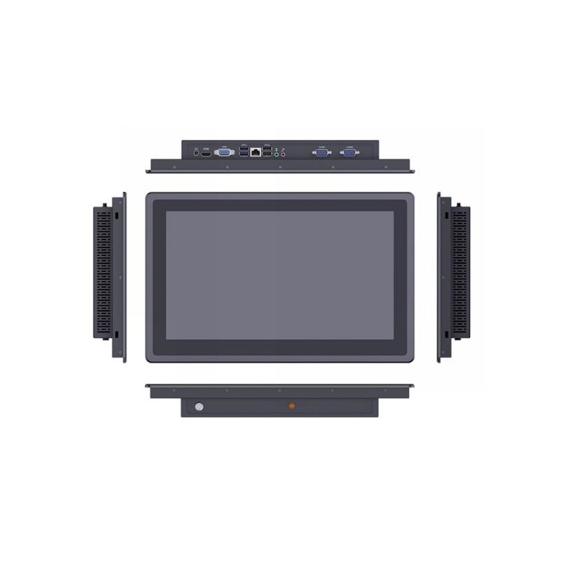 15,6" TFT-panel PC I3, 1000nits, Hög ljusstyrka för användning i solljus, Touch, RS232/422/485