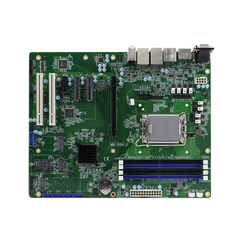 Industriel ATX bunkort 12/13th Gen, Intel CPU i3,i5,i7,i9 Q670E chipset, RS232, TPM 2.0, Digital I/O