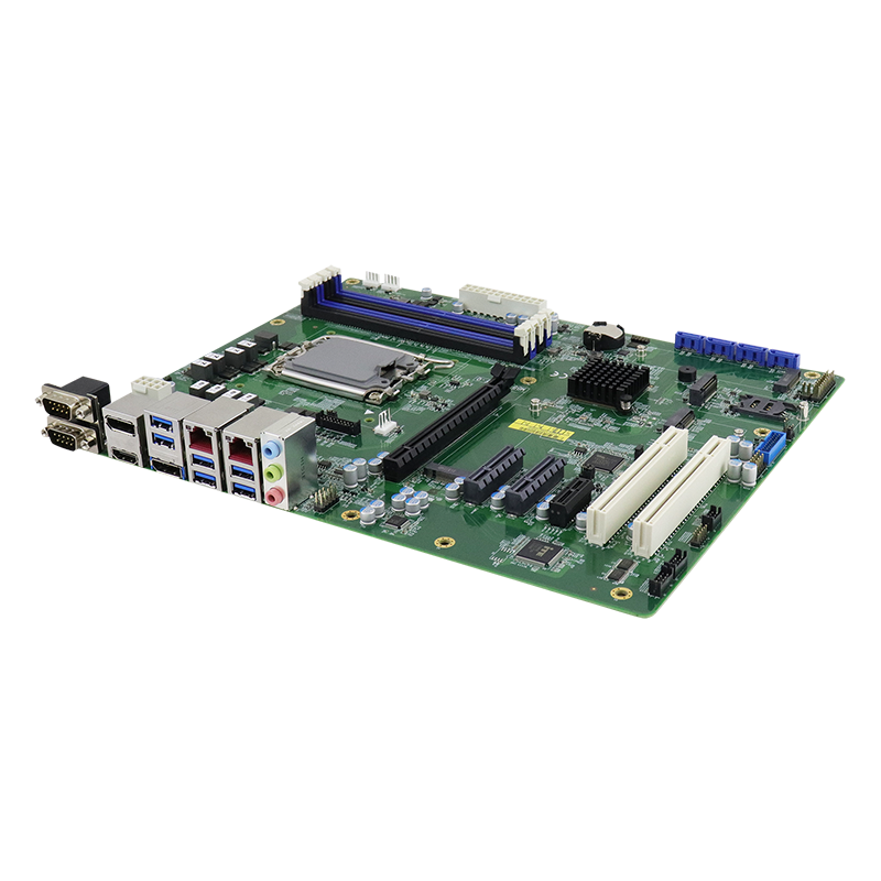 Industriel ATX bunkort 12/13th Gen, Intel CPU i3,i5,i7,i9 Q670E chipset, RS232, TPM 2.0, Digital I/O