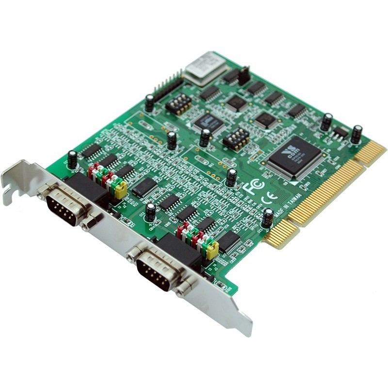 2 RS232 / 422 / 485 seriel porte til PCI, 2 x DB9 hanforSeriel kort