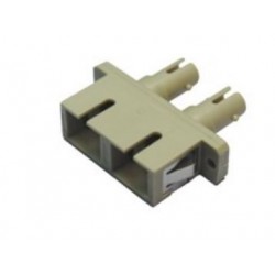ST-SC Hybrid Duplex Fiber Optic Adapter for Single/Multimode