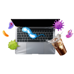 Hygienic protective film for keyboard without latex - TPU plastic - DANBIT