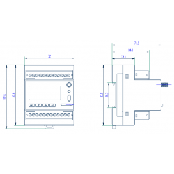 Advanced 3 Phase Energy Meter with 4G & Cloud Logging