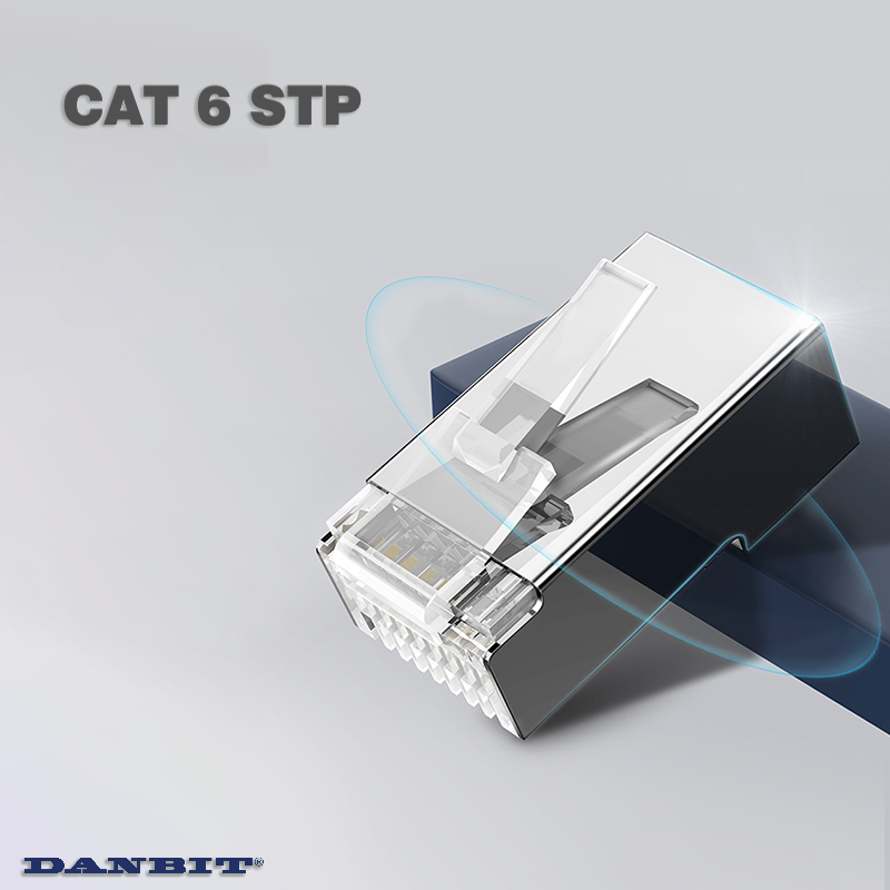 RJ45 Connector Cat. 6 STP 1.2mm | Nickel & Gold Plated
