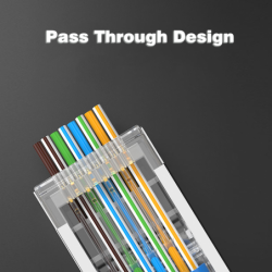 RJ45 Connector Cat. 6 STP 1.2mm | Nickel & Gold Plated