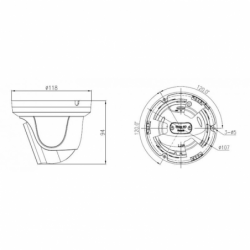 Turret IP cameras, PoE. 5MP IR