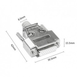 DB26 Female Socket | Gold-Plated D-SUB Connector | 26 Pin