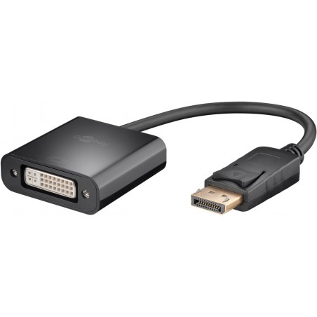 DisplayPort till DVI-D adapterkabel v1.2, 15 cm