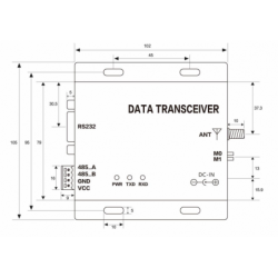 20km Long Range Wireless RS232/RS485 Transceiver - Reliable and High-Performance