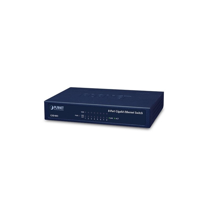 8 port gigabit switch with PoE, 5Vdc supply