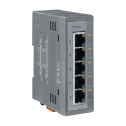 Industriell 5-ports switch 10/100/1000 Mbit RJ45 DIN-skena - Ohanterad, 12-56VDC