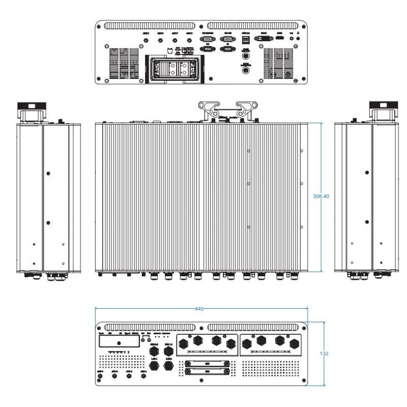EN50155 (2021), EN4545-2 Tåggodkänd Windows10, Windows 11, POE, 10G LAN