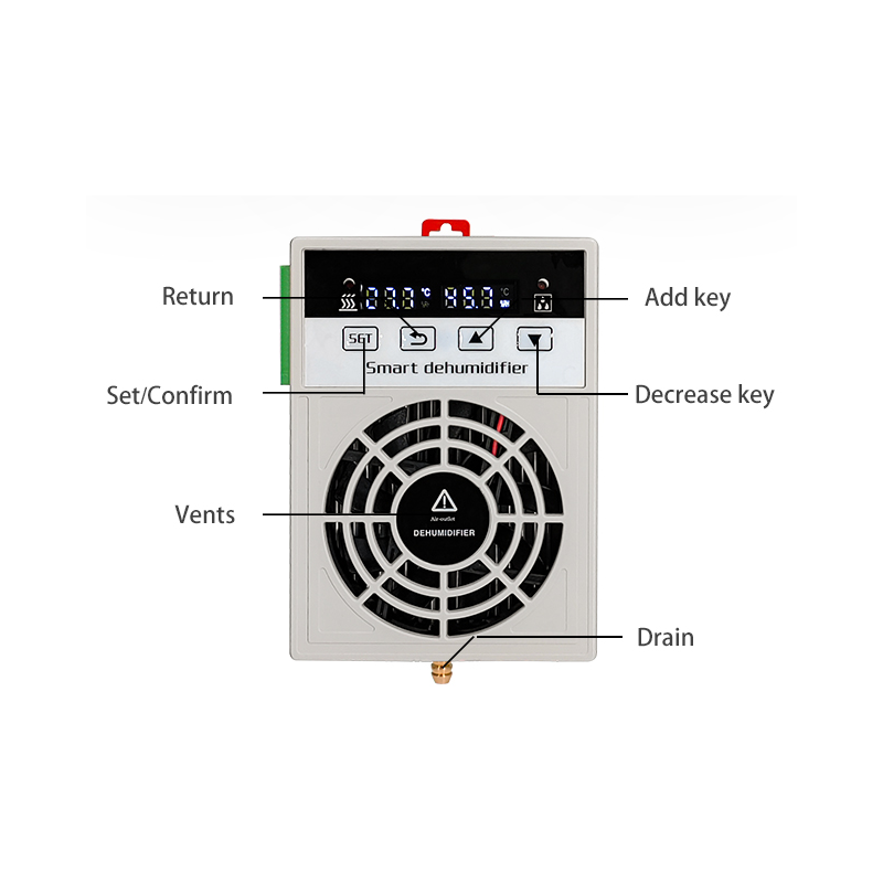 RACK Avfuktare, 60Watt. För max 1,5m3, 230VAC