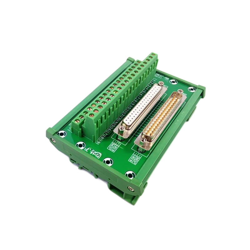 DB37 DIN rail terminal wiring breakout board