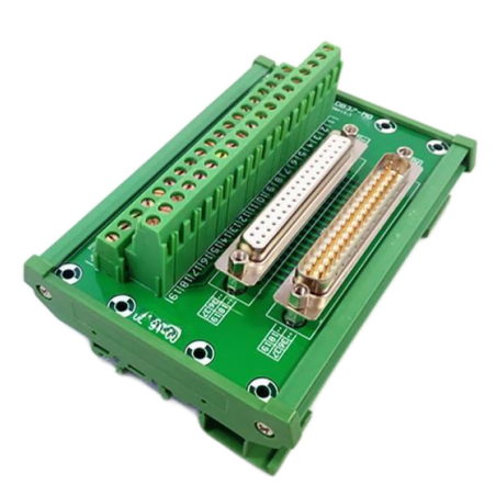 DB37 DIN-skena terminal board