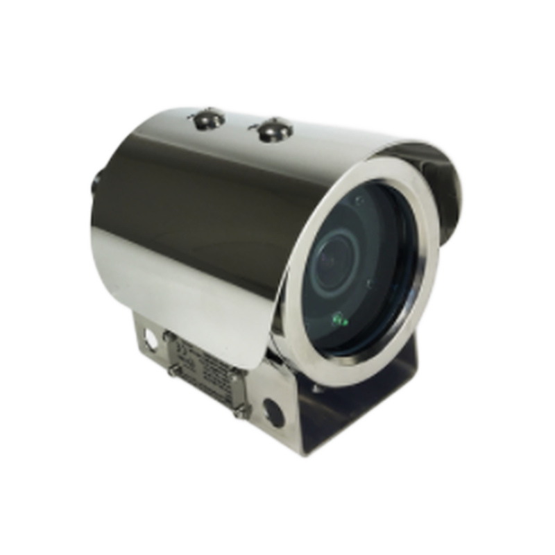 Explosion-proof 2MP ATEX Zone 1 and 2 CLASS IIC IP camera in 316L steel housing with motot zoom. IP68