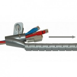 Cable assembly with 25 mm diameter, gray sold per meters