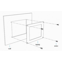 Pamel Mount Open Frame 9.7" TFT Touch screen HDMI, VGA, DVI, Composite 4:3