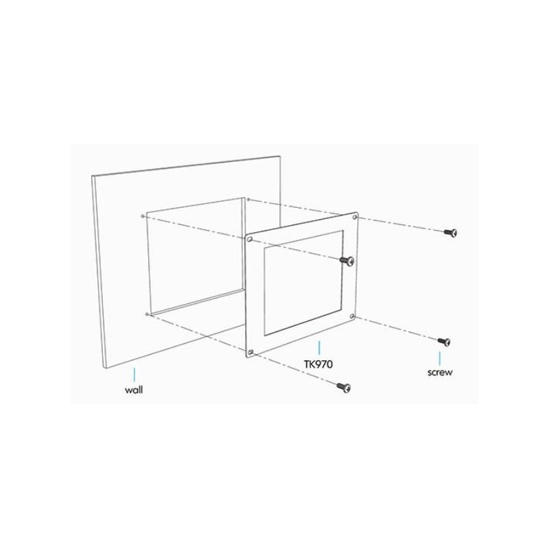 Pamel Mount Open Frame 9.7" TFT Touch screen HDMI, VGA, DVI, Composite 4:3