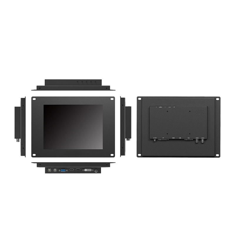 Panel mount Open Frame 9,7" TFT Touch skärm HDMI, VGA, DVI, Composite 4:3