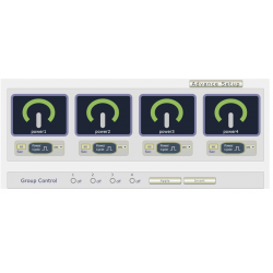 4 port Web-based switch on and off equipment via LAN and Internet. Ping of stable web page is Router shutdown check