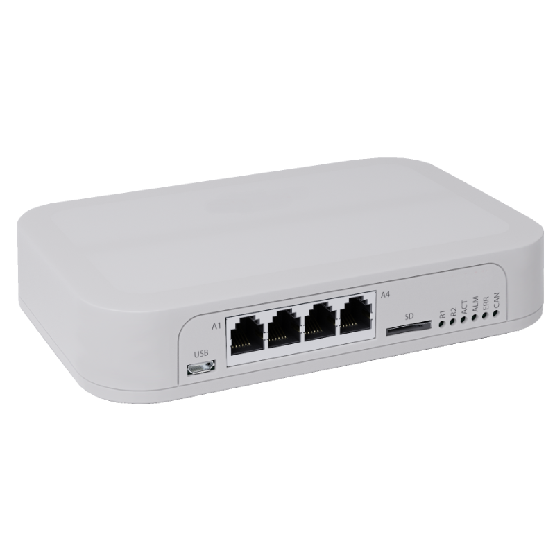 Remote control and data logging of Server rooms, industrial installation. Digital, analog, relay, CAN bus.