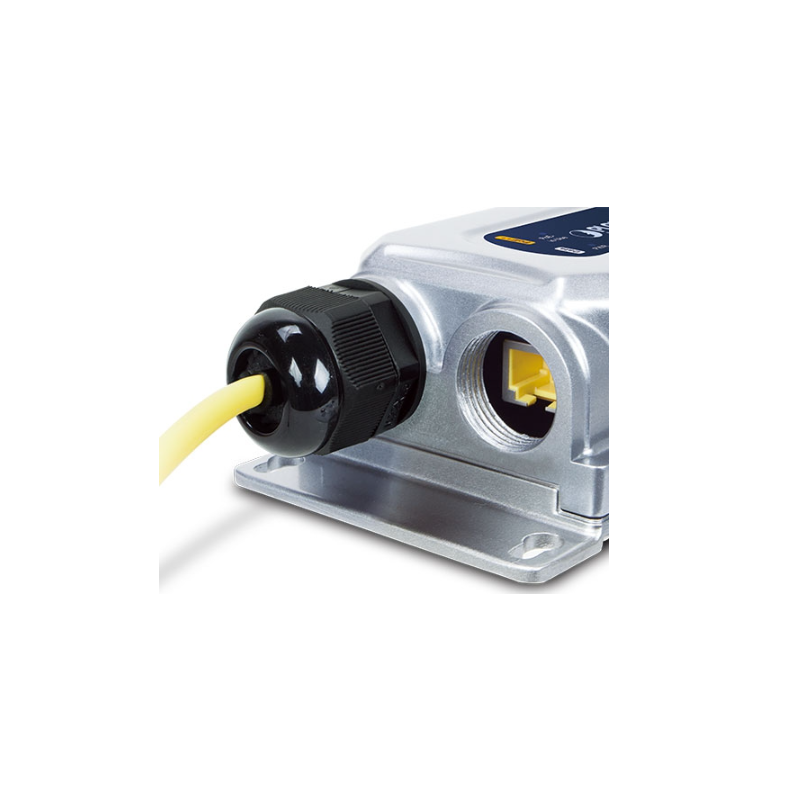 IP67 tät Gigabit PoE++ injektor (60W) PoE + Data. 24 -56VDC ingång POE steg upp 24vdc till 48/56Vdc POE steg upp