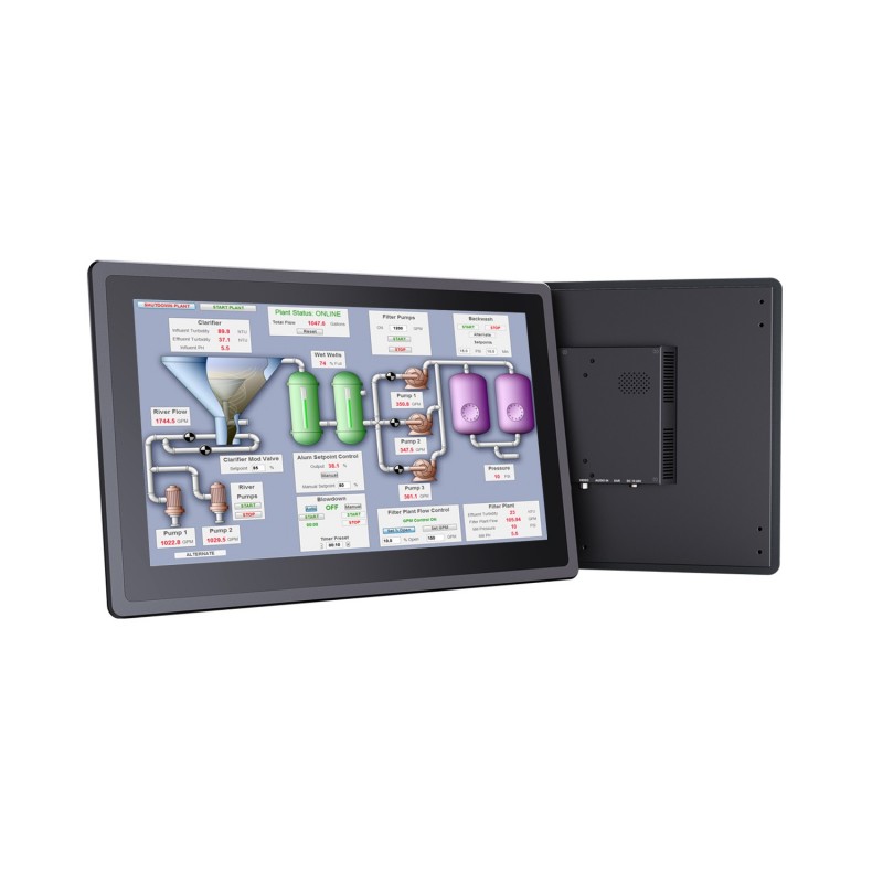 15.6" TFT 1000nits monitor, high brightness with VESA mount or panel mount 12Vdc - 24Vdc