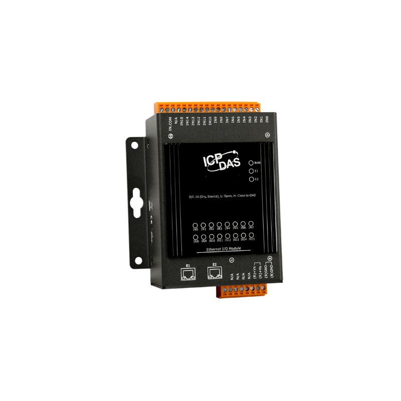 MQTT 16 x Digital input module. TCP and MQTT protocol, 2 x LAN