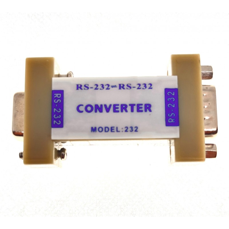 Optical RS232 isolator with DB9. Gets power from the control signals TXD, RTS and DTR