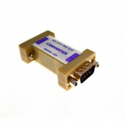 Optical RS232 isolator with DB9. Gets power from the control signals TXD, RTS and DTR