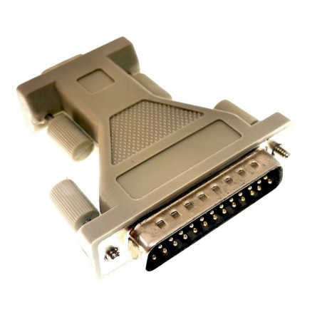 Gender Changer RS232 SUB-D DB25 hane till DB9 hona