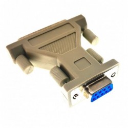 Gender Changer Adapter RS232 SUB-D DB25 Male to DB9 Female
