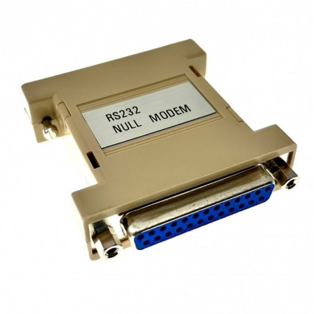Null Modem DB25 Hane till Hona ender changer SUB-D 25Pin