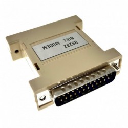 Null Modem DB25 Male to Female Gender changer SUB-D 25Pin