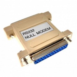 Nullmodem Adapter DB25 Male/Female Connector for RTS Sending
