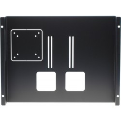 TFT Monitor screen holder for 19" Rack - Black VESA 75/100