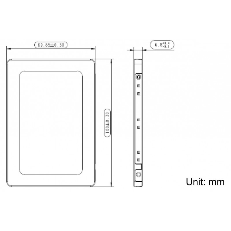 128GB SSD med utökad temperatur 40 ℃ ~ 85 ℃ (2,5 "Industriell) Industriell SSD