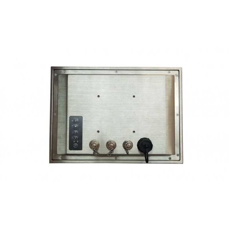 10.1" vandtæt IP66 og vandalsikker skærm i rustfrit stål, Full IP66/IP69K, VGA og HDMI - Binär Teknik AB