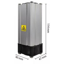 24V dc heating element with fan DIN bracket