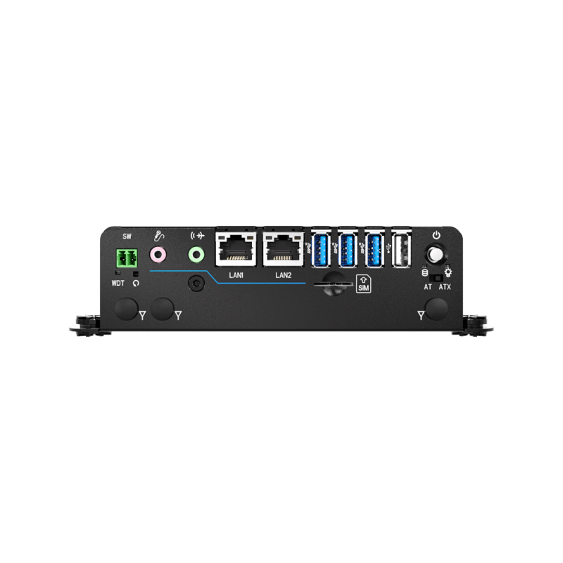 Fanless Embedded PC UL approved certified Celeron PC SIM, RS232,TPM 2.0, 2xDP Dual display